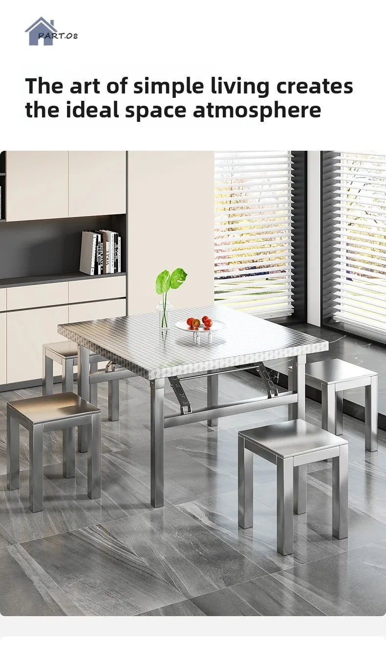 Foldable Stainless Steel Buffet & Serving Table