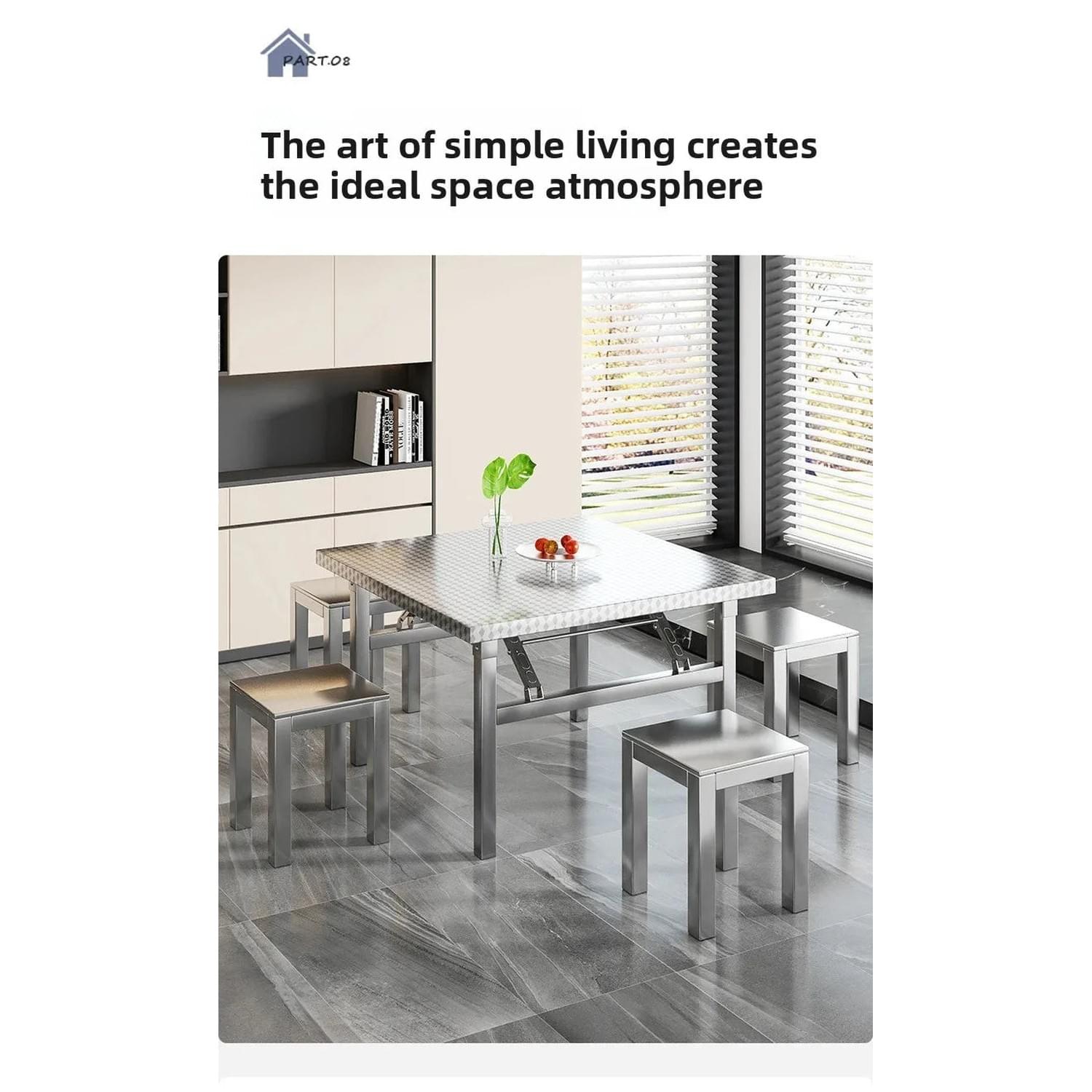 Foldable Stainless Steel Buffet &amp; Serving Table