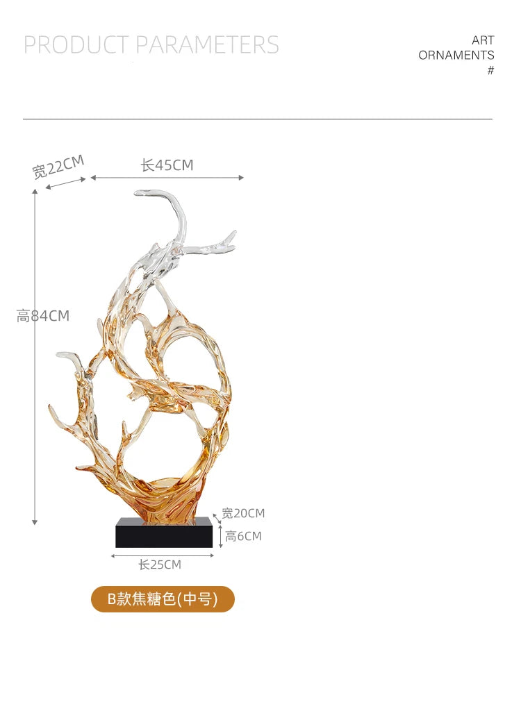Quiet Luxury in Resin — Lumière Light Luxury Art Sculpture for the Modern Interior