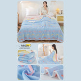 Cool Breathability Summer Quilt Multi-functional Cotton Gauze Fabric Towel Blanket Thin Breathable Duvet Skin-friendly Comforter Jonine’s Corner