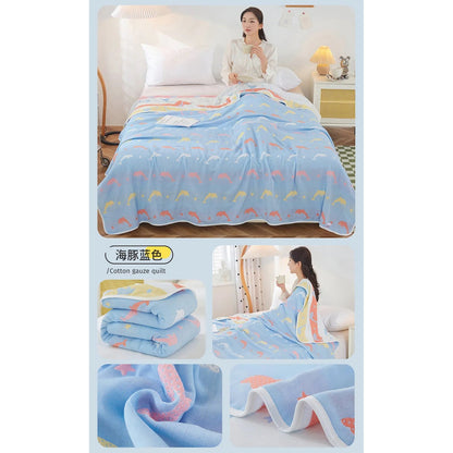 Cotton Gauze Summer Quilt — Solid