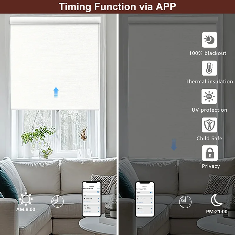 Smart Electric Blackout Roller Shades