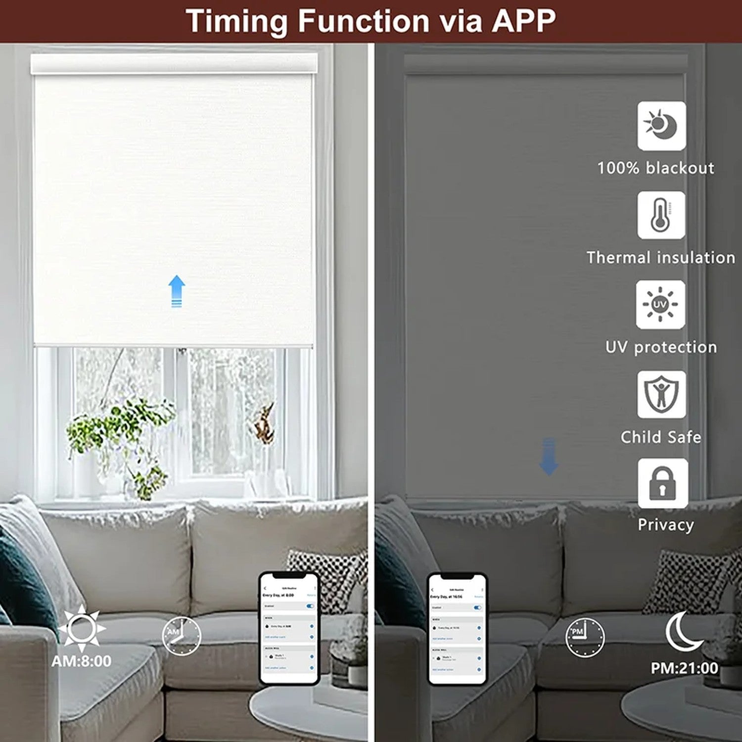 Smart Electric Blackout Roller Shades