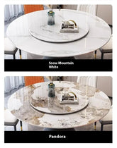 Round Sliding Table Luxury Table Stainless Steel Kitchen Islands Transparent Mesa Comedor Garden Furniture Sliding Dining Wash Jonine&