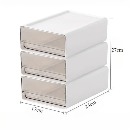 2/3pcs Office Table Clear Storage Boxes Drawer Type Office Workstation A4 File Organizer Storage Box Study Stack Storage Cabinet