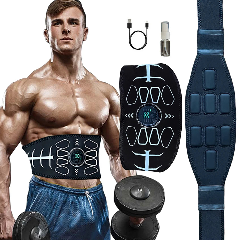 Tone While You Rest — EMS Abdominal Toning Belt with 10 Modes &amp; 30 Intensity Levels