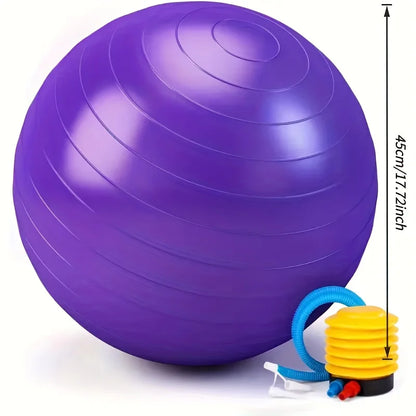 Heavy-Duty Inflatable Yoga & Fitness Ball – Super Large Exercise Ball with Pump