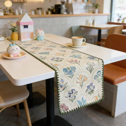 Nordic Cotton Linen Table Runner — Multiple Sizes & Patterns