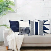 Geometric Pattern Throw Pillow Cover — Printed Cushion Cover for Sofa & Bedroom Jonine’s Corner