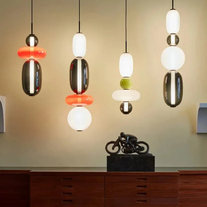 Imperfectly Beautiful — Wabi-Sabi Candy Glass Pendant Chandelier