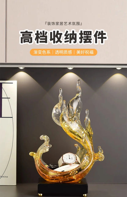 Feng Shui Resin Key Box — Luxury Desk Organizer & Entryway Essential