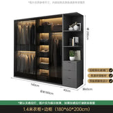 Bedroom Glass Sliding Door Wardrobe Clothes Storage Cabinet Closet Double Wardrobe Cabinets Wardrobes Furniture Modern Simple Jonine&