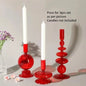 Colored Glass Candle Holder Set of 3 — Romantic Modern Home Décor