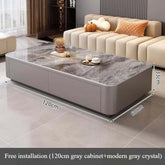 Nordic Clear Designer Coffee Table — Minimalist Living Room Décor