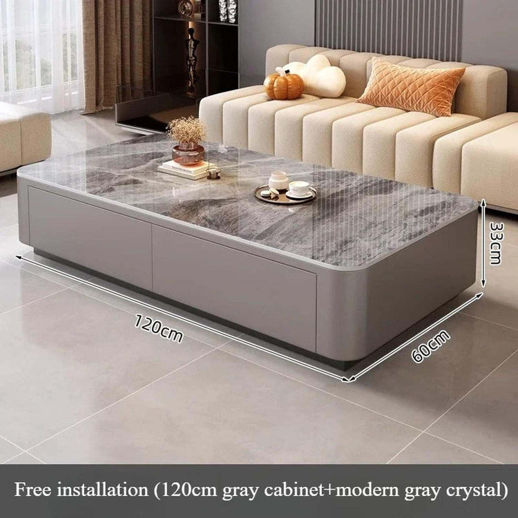Nordic Clear Designer Coffee Table — Minimalist Living Room Décor