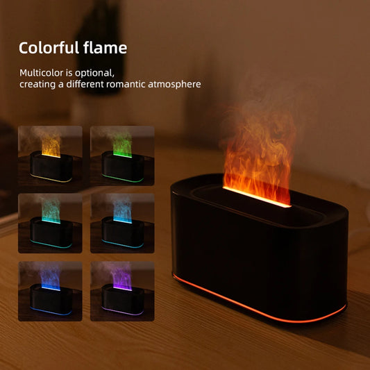 Flicker & Flow — Flame Effect Aromatherapy Diffuser & Humidifier