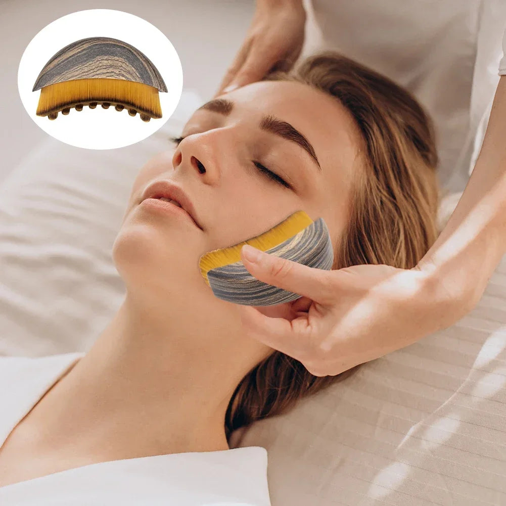 Lymphatic Contour Face Brush — Chin &amp; Jawline Sculpting Massager