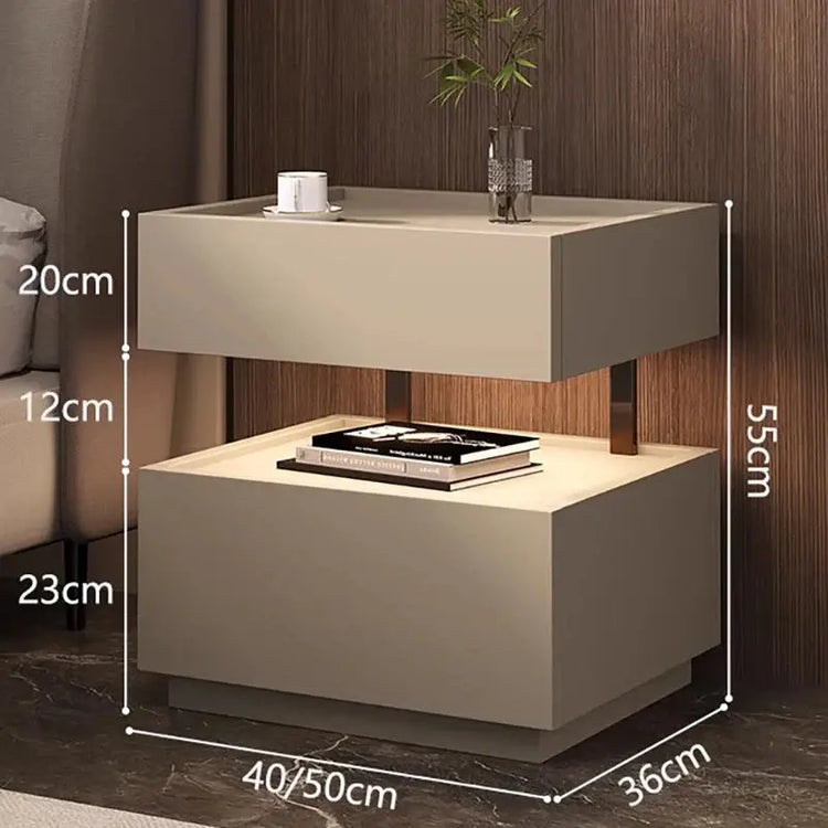 Simple European Bedside Table Classic Storage Luxury Trendy Night Table Modern Premium Comodini Camera Letto Bedroom Furnitures Jonine&