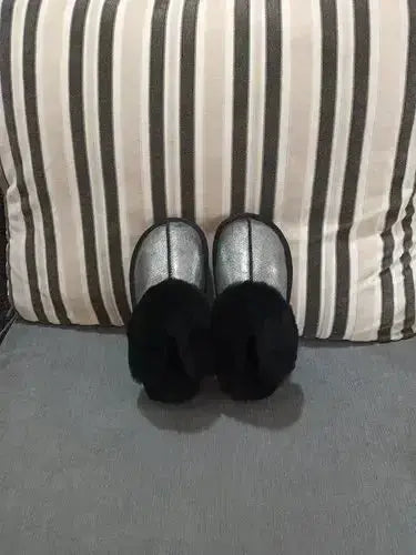 Natural shearing fur slippers Australian sheepskin and fur integrated slippers for men and women&