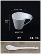 Wavy Ceramic Coffee & Espresso Cup — Modern Mug & Couple Gift