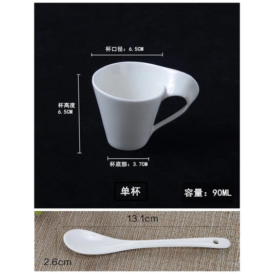The Morning Ritual — Wavy Ceramic Coffee Cup