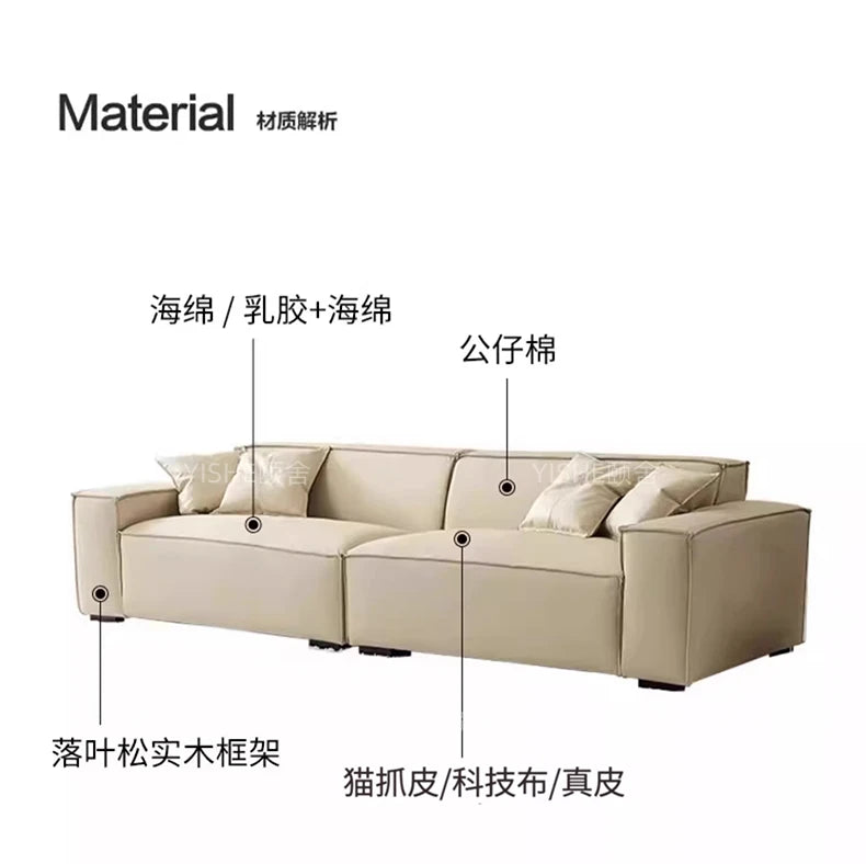 Aesthetic Space-Saving Luxury Sofa — Unique Designer Living Room Seating