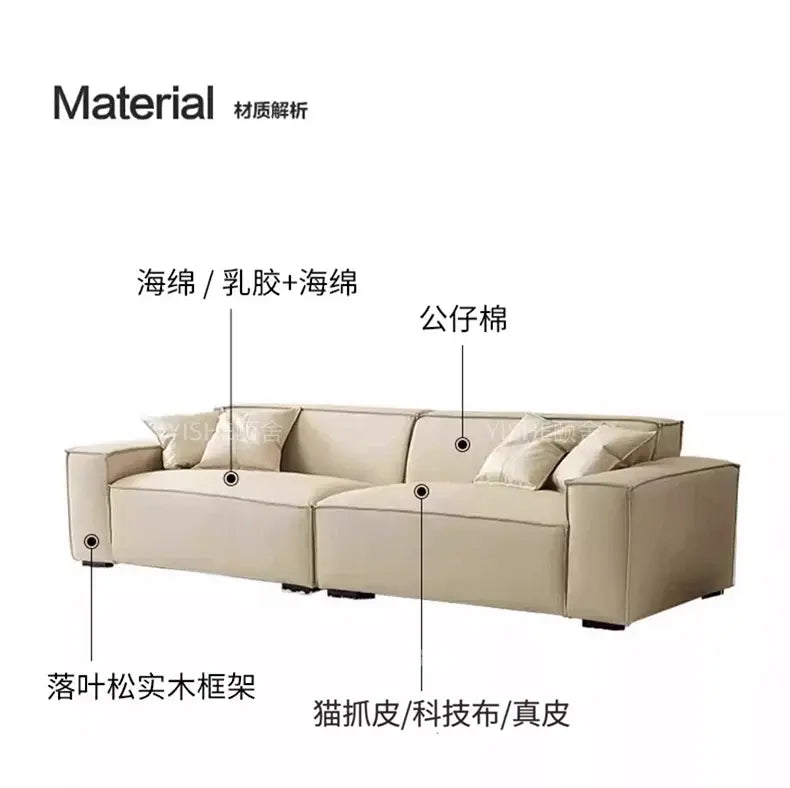 Luxury Modern Living Room Sofa | QWC Minimalist Design QWC