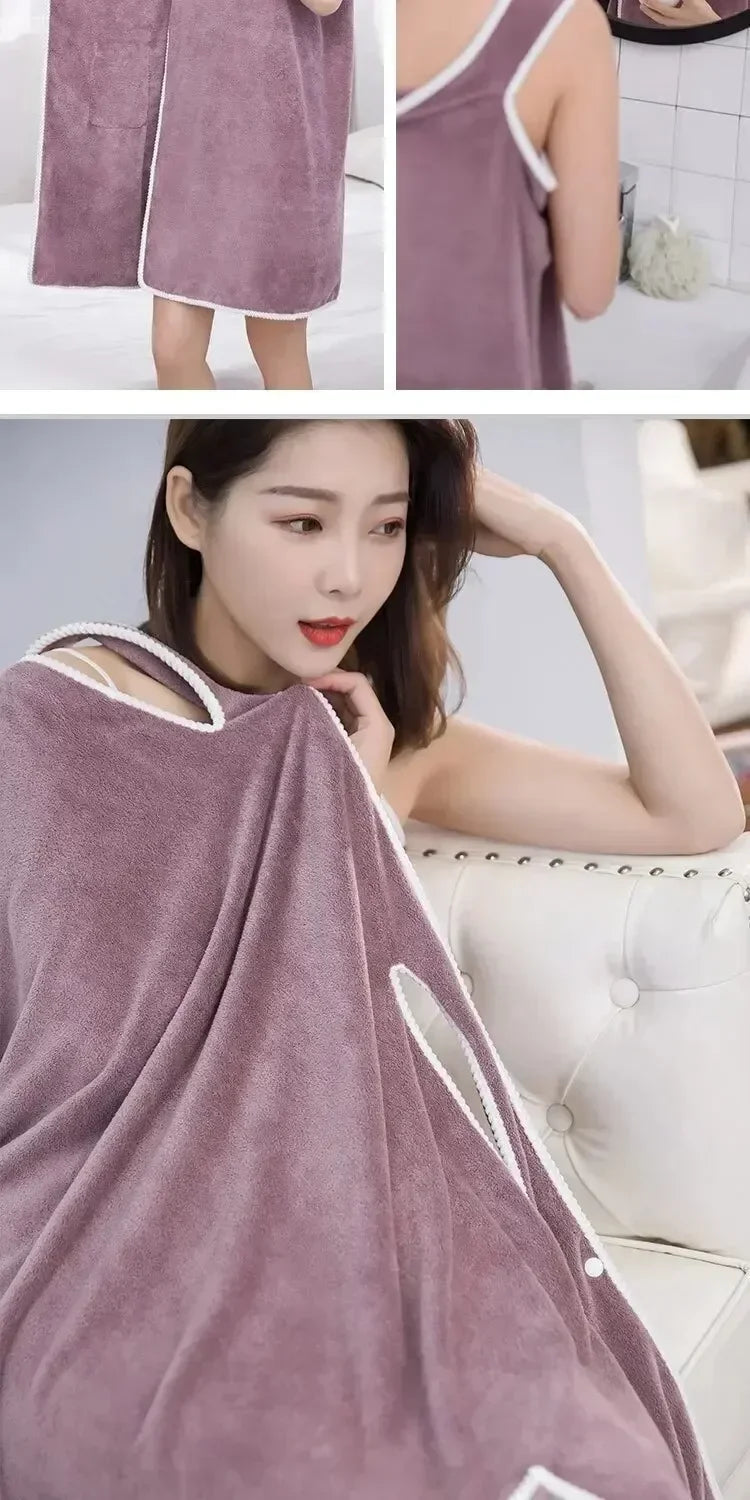 Wrap & Go — Wearable Fast-Dry Bath & Beach Towel (140×85cm)