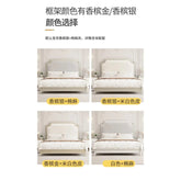 European Minimalist Waterproof Bed Frame with Headboard Jonine’s Corner