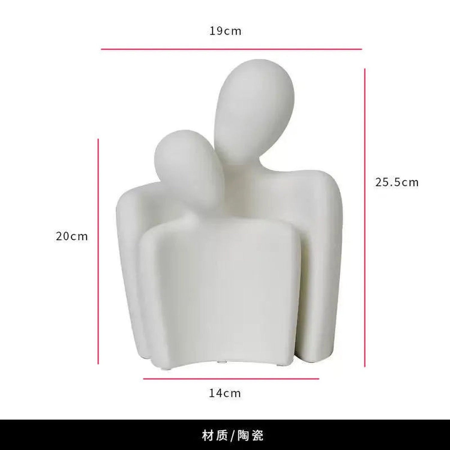 The Hug That Stays — Ceramic Love Sculpture for Home &amp; Gifting