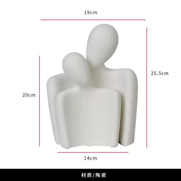 The Hug That Stays — Ceramic Love Sculpture for Home & Gifting