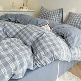 Classic Duvet Cover Set with Pillowcases Flat Sheet Nordic Style No Comforter 2025 New Bedding Kit Double Twin Size Bed Linens Jonine&