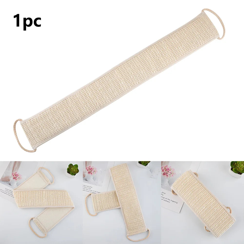 The Deep Clean — Sisal Back Scrubber Belt for Shower Exfoliation