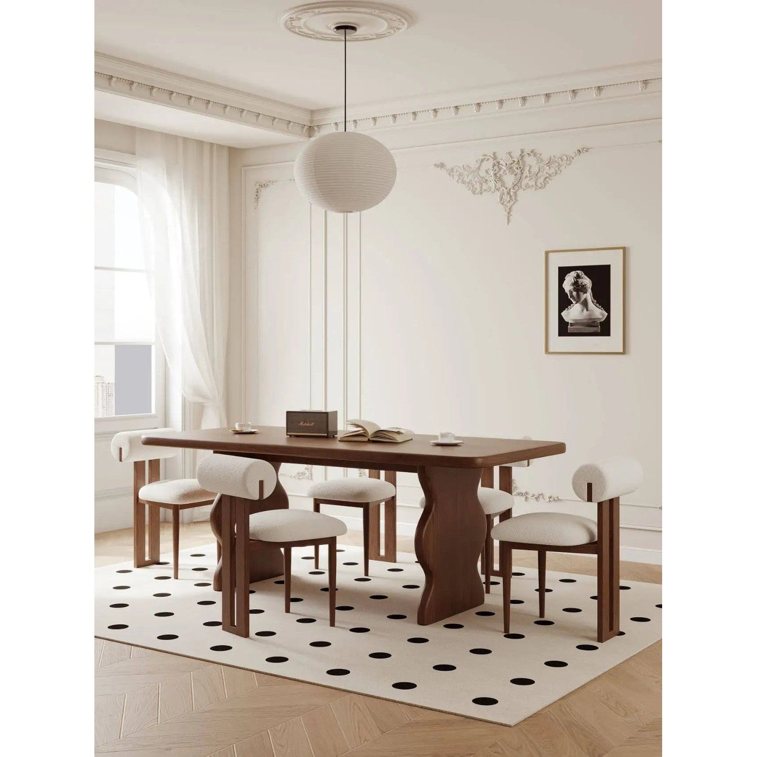 Solid Wood &amp; Pine Dining Table