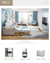 Headboard Storage Double Bed Queen Drawers King Size Smart Bed Luxury Princess Modern Letto Matrimoniale Bedroom Furniture Jonine&