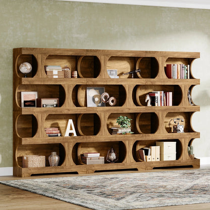 Stories on Display — Tribesigns 71" S-Shaped Bookcase