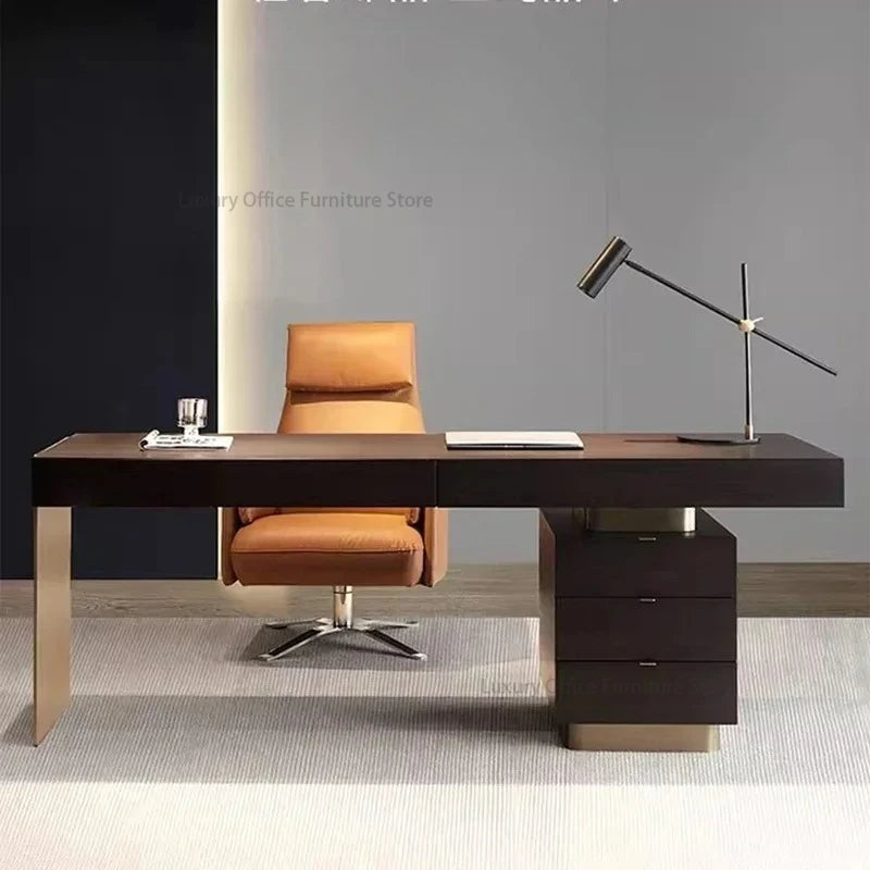 Italian Minimalist Luxury Study Desk