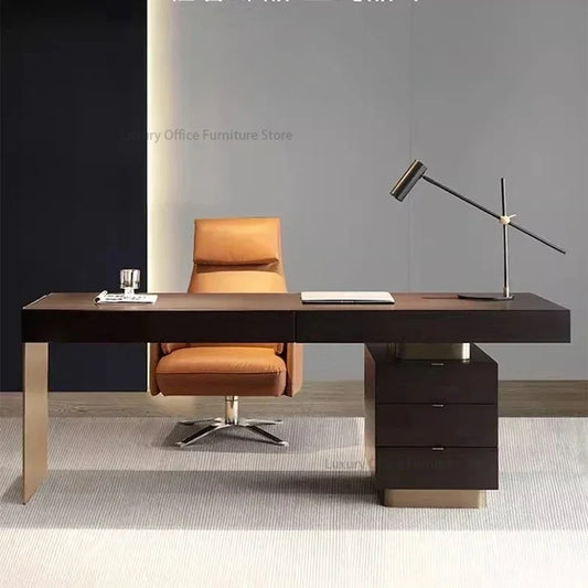 Italian Minimalist Luxury Study Desk