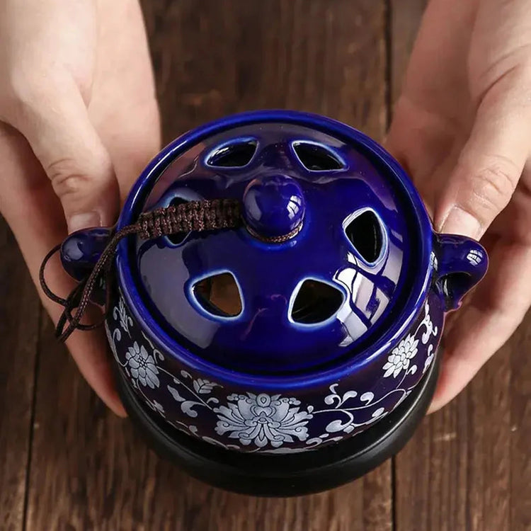 Electric Ceramic Oil & Incense Warmer with Timer — Jonine&