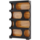 Curves That Work — Tribesigns 71" Tall S-Shaped Bookcase & Display Shelving Jonine’s Corner