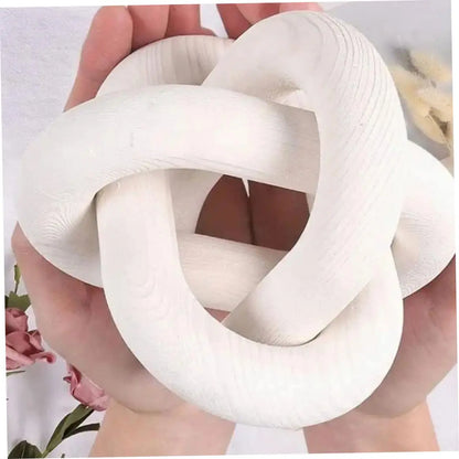Hand-Carved Boho Chain Link Decor
