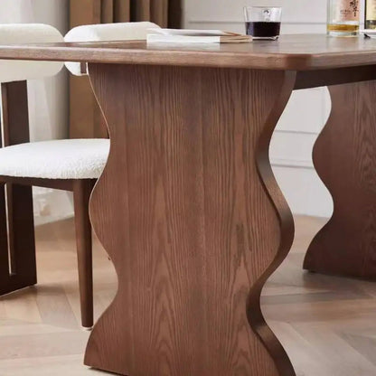 Solid Wood &amp; Pine Dining Table