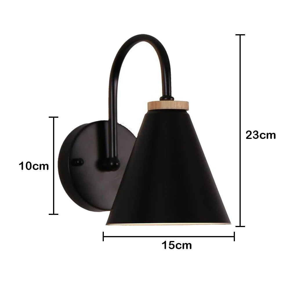 Nordic LED Wall Lamp Wood Creative Lighting Fixture Guest Room Balcony Staircase Sconce Bedroom Bedside Decor Light Chandelier Jonine&