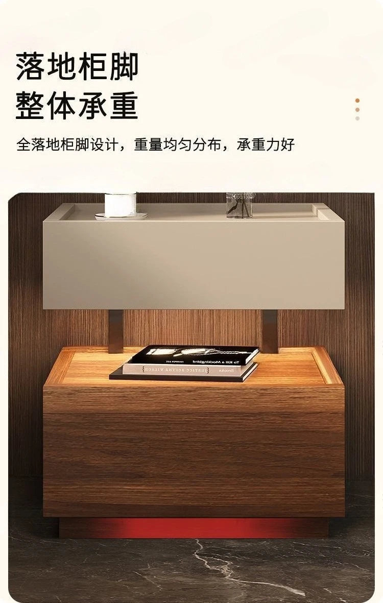 Simple European Bedside Table Classic Storage Luxury Trendy Night Table Modern Premium Comodini Camera Letto Bedroom Furnitures