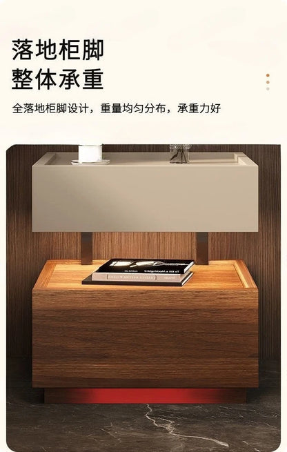 Simple European Bedside Table Classic Storage Luxury Trendy Night Table Modern Premium Comodini Camera Letto Bedroom Furnitures