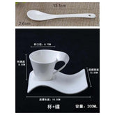 The Morning Ritual — Wavy Ceramic Coffee Cup