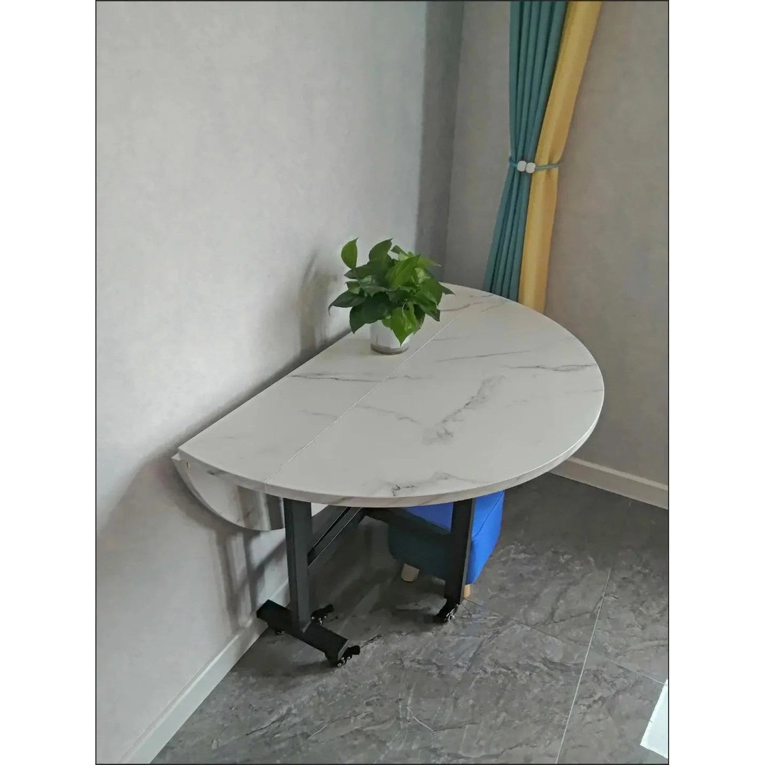 Round Foldable Dining Table — 100 &amp; 120cm