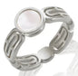 Stainless Steel Ring for Women Inlaid Zircon Rings Waterproof Romantic Fashion Jewelry