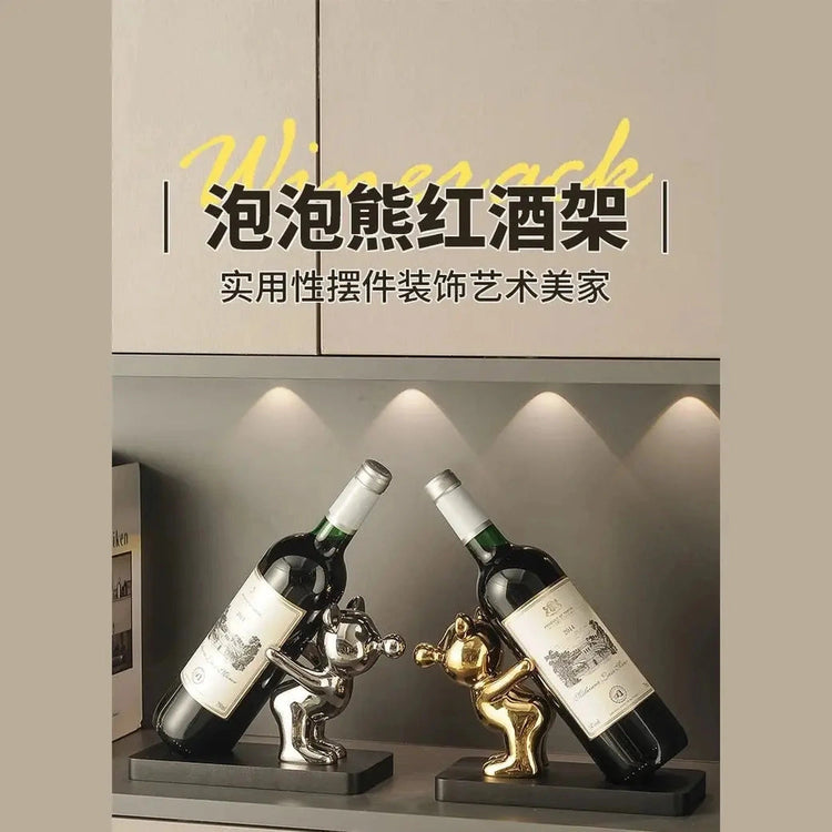 Wine Rack, Living Room Dining Side Cabinet Decoration, Ceramic Ornament, TV Cabinet Ornament, Living Room Entrance Decoration Jonine’s Corner
