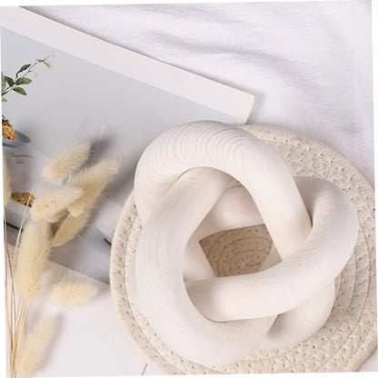 Hand-Carved Boho Chain Link Decor